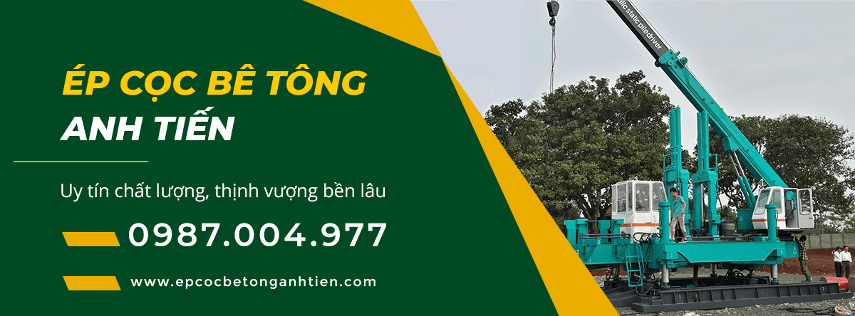 Ép cọc bê tông anh tiến